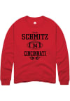 Main image for Caleb Schmitz  Rally Cincinnati Bearcats Mens Red NIL Sport Icon Long Sleeve Crew Sweatshirt