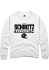 Main image for Caleb Schmitz  Rally Cincinnati Bearcats Mens White NIL Stacked Box Long Sleeve Crew Sweatshirt