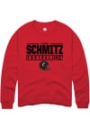 Main image for Caleb Schmitz  Rally Cincinnati Bearcats Mens Red NIL Stacked Box Long Sleeve Crew Sweatshirt