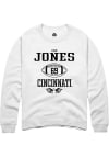 Main image for Cam Jones Rally Mens White Cincinnati Bearcats NIL Sport Icon Crew Sweatshirt