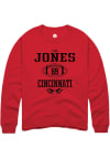 Main image for Cam Jones Rally Mens Red Cincinnati Bearcats NIL Sport Icon Crew Sweatshirt