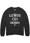 Main image for Cincear Lewis  Rally Cincinnati Bearcats Mens Black NIL Sport Icon Long Sleeve Crew Sweatshirt