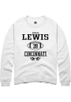 Main image for Cincear Lewis  Rally Cincinnati Bearcats Mens White NIL Sport Icon Long Sleeve Crew Sweatshirt