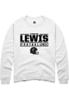 Main image for Cincear Lewis  Rally Cincinnati Bearcats Mens White NIL Stacked Box Long Sleeve Crew Sweatshirt