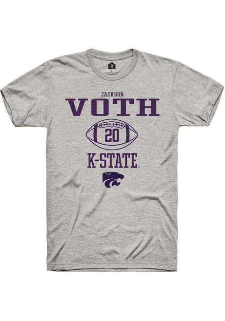 Jackson Voth Ash K-State Wildcats NIL Sport Icon Short Sleeve T Shirt