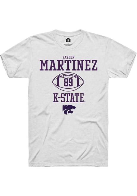 Zayden Martinez White K-State Wildcats NIL Sport Icon Short Sleeve T Shirt