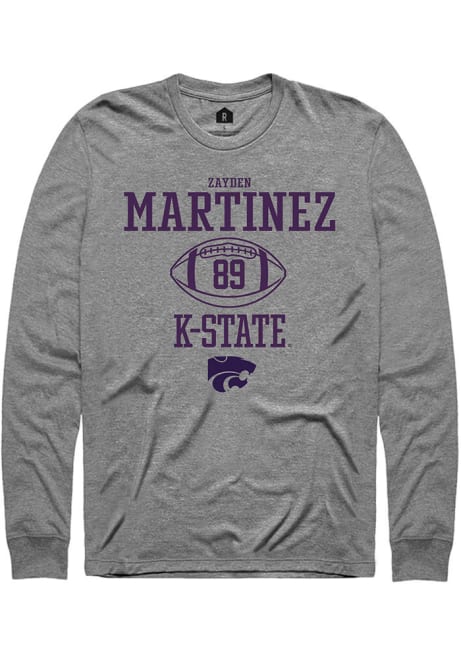 Zayden Martinez Rally Mens Graphite K-State Wildcats NIL Sport Icon Tee