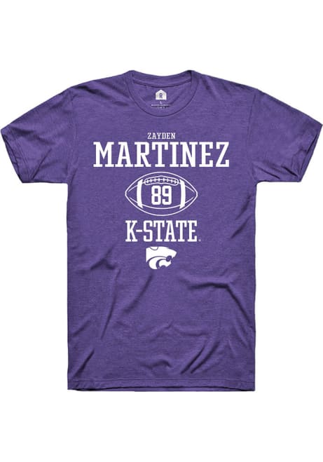 Zayden Martinez Purple K-State Wildcats NIL Sport Icon Short Sleeve T Shirt