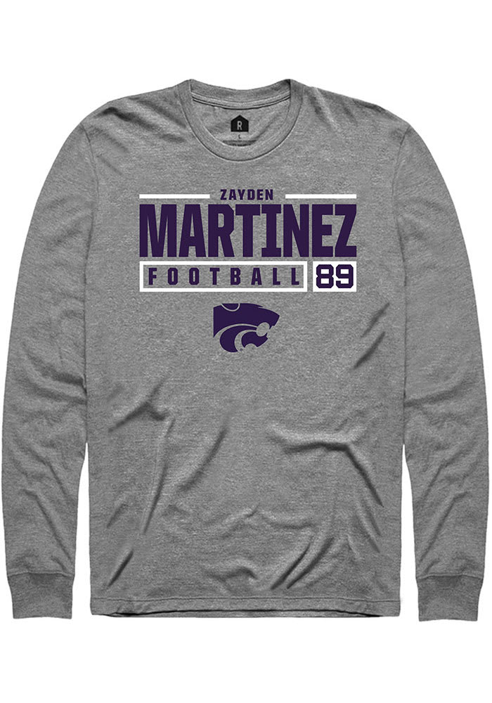 トップス 2010s NO.ID Back Cross L/S Tee Zayden Martinez K-State Wildcats Rally GRAPHITE NIL Stacked