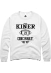 Main image for Corey Kiner Rally Mens White Cincinnati Bearcats NIL Sport Icon Crew Sweatshirt