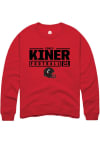 Main image for Corey Kiner  Rally Cincinnati Bearcats Mens Red NIL Stacked Box Long Sleeve Crew Sweatshirt