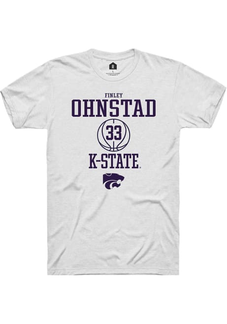Finley Ohnstad White K-State Wildcats NIL Sport Icon Short Sleeve T Shirt
