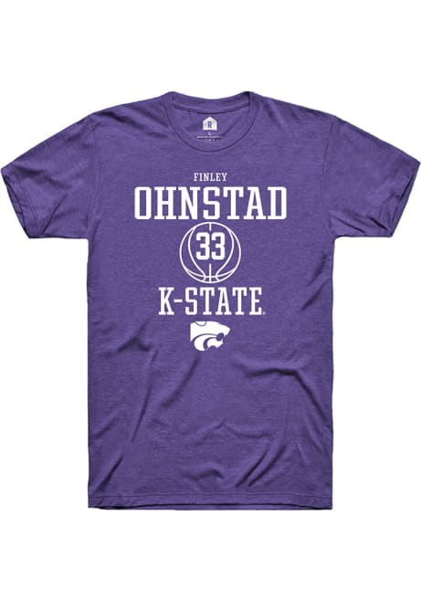 Finley Ohnstad Purple K-State Wildcats NIL Sport Icon Short Sleeve T Shirt