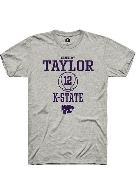 Kennedy Taylor Ash K-State Wildcats NIL Sport Icon Short Sleeve T Shirt