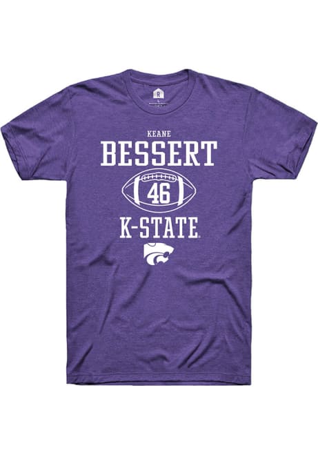 Keane Bessert Purple K-State Wildcats NIL Sport Icon Short Sleeve T Shirt