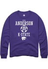 Main image for Adah Anderson Rally Mens Purple K-State Wildcats NIL Sport Icon Crew Sweatshirt