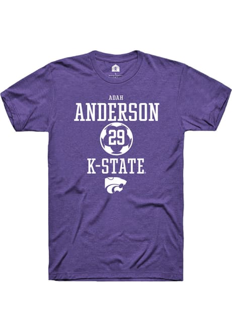 Adah Anderson Purple K-State Wildcats NIL Sport Icon Short Sleeve T Shirt