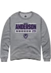 Main image for Adah Anderson Rally Mens Graphite K-State Wildcats NIL Stacked Box Crew Sweatshirt