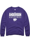 Main image for Adah Anderson Rally Mens Purple K-State Wildcats NIL Stacked Box Crew Sweatshirt
