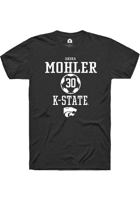 Andra Mohler Black K-State Wildcats NIL Sport Icon Short Sleeve T Shirt