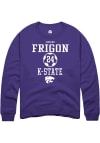 Main image for Jericho Frigon Rally Mens Purple K-State Wildcats NIL Sport Icon Crew Sweatshirt