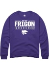 Main image for Jericho Frigon Rally Mens Purple K-State Wildcats NIL Stacked Box Crew Sweatshirt