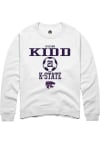 Main image for Juliann Kidd Rally Mens White K-State Wildcats NIL Sport Icon Crew Sweatshirt