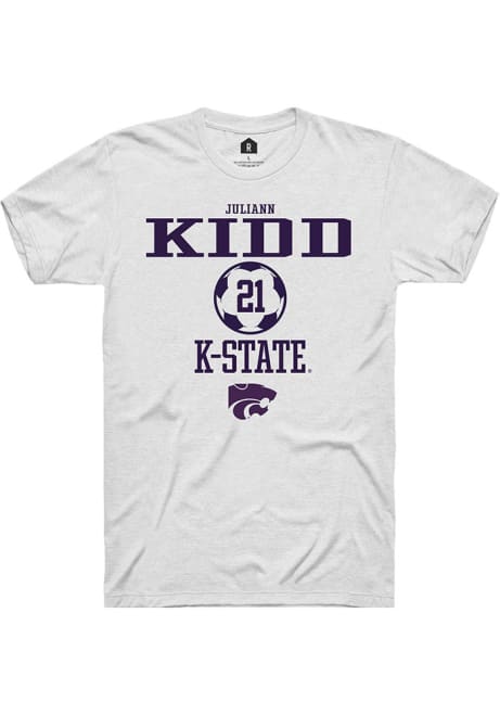 Juliann Kidd White K-State Wildcats NIL Sport Icon Short Sleeve T Shirt