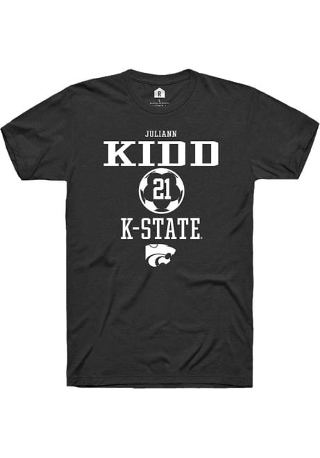 Juliann Kidd Black K-State Wildcats NIL Sport Icon Short Sleeve T Shirt