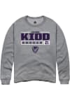 Main image for Juliann Kidd Rally Mens Graphite K-State Wildcats NIL Stacked Box Crew Sweatshirt