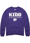 Main image for Juliann Kidd Rally Mens Purple K-State Wildcats NIL Stacked Box Crew Sweatshirt