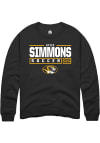 Main image for Kylee Simmons  Rally Missouri Tigers Mens Black NIL Stacked Box Long Sleeve Crew Sweatshirt