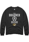 Main image for Monica Brauner  Rally Missouri Tigers Mens Black NIL Sport Icon Long Sleeve Crew Sweatshirt