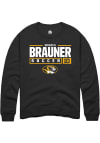 Main image for Monica Brauner  Rally Missouri Tigers Mens Black NIL Stacked Box Long Sleeve Crew Sweatshirt