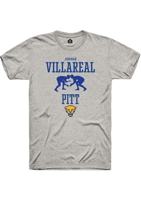 Jordan Villareal Ash Pitt Panthers NIL Sport Icon Short Sleeve T Shirt