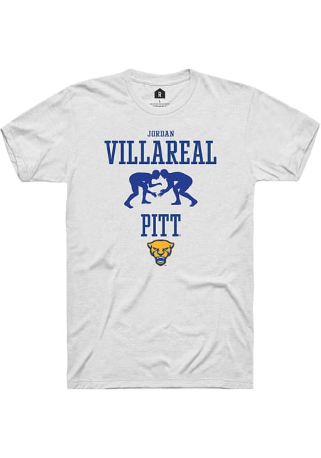 Jordan Villareal White Pitt Panthers NIL Sport Icon Short Sleeve T Shirt