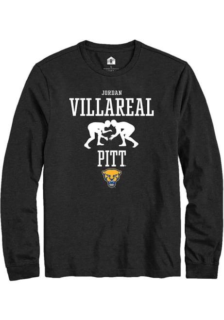 Jordan Villareal Rally Mens Black Pitt Panthers NIL Sport Icon Tee