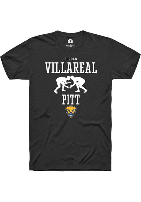 Jordan Villareal Black Pitt Panthers NIL Sport Icon Short Sleeve T Shirt