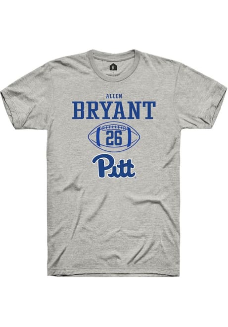 Allen Bryant Ash Pitt Panthers NIL Sport Icon Short Sleeve T Shirt