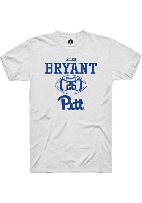 Allen Bryant White Pitt Panthers NIL Sport Icon Short Sleeve T Shirt