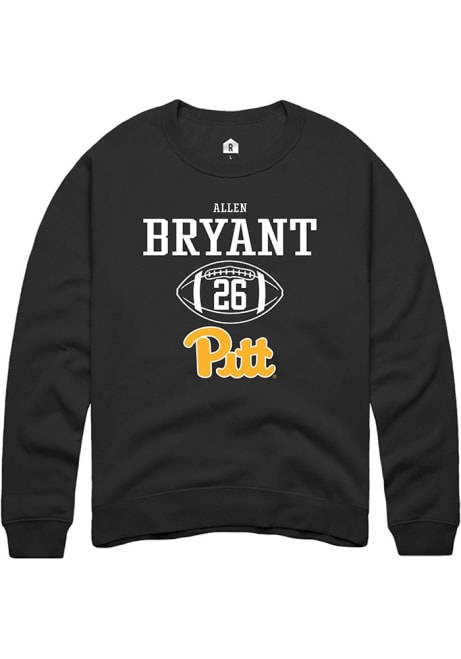 Allen Bryant Rally Mens Black Pitt Panthers NIL Sport Icon Crew Sweatshirt