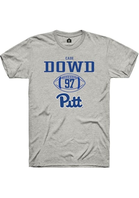 Cade Dowd Ash Pitt Panthers NIL Sport Icon Short Sleeve T Shirt