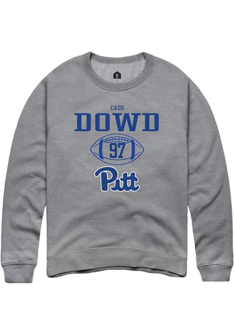 Cade Dowd Rally Mens Graphite Pitt Panthers NIL Sport Icon Crew Sweatshirt