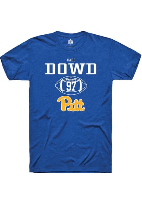 Cade Dowd Blue Pitt Panthers NIL Sport Icon Short Sleeve T Shirt