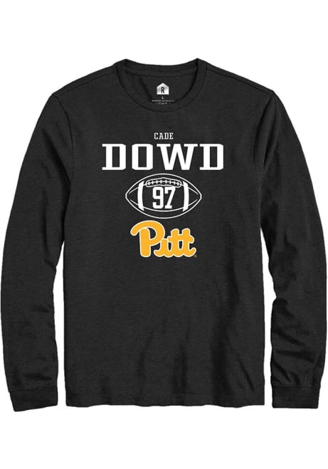 Cade Dowd Rally Mens Black Pitt Panthers NIL Sport Icon Tee