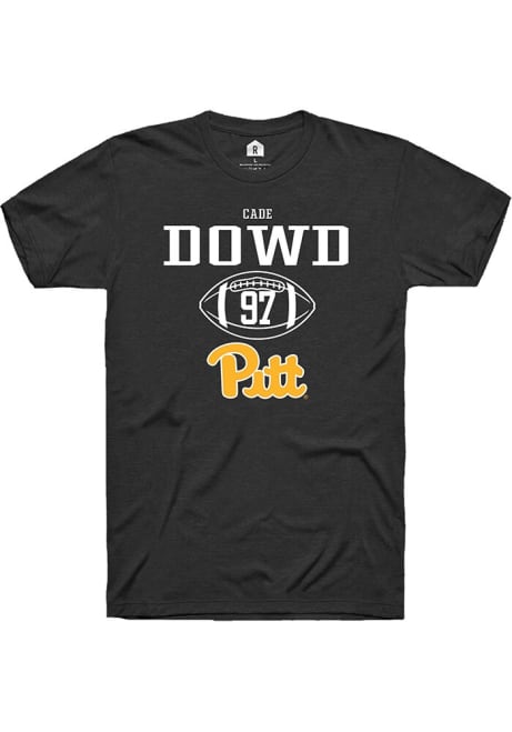 Cade Dowd Black Pitt Panthers NIL Sport Icon Short Sleeve T Shirt