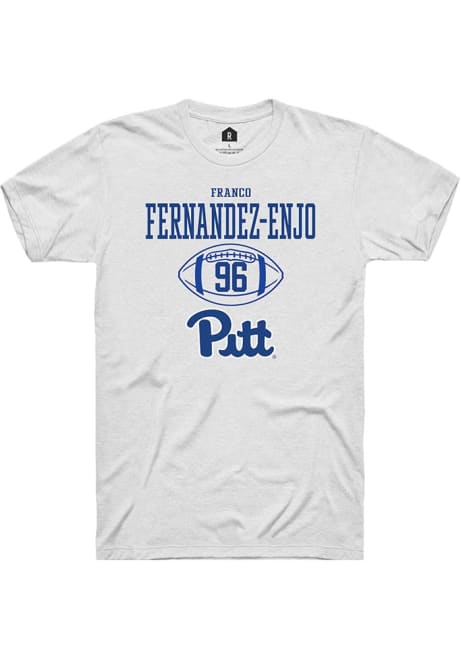 Franco Fernandez-Enjo White Pitt Panthers NIL Sport Icon Design Short Sleeve T Shirt