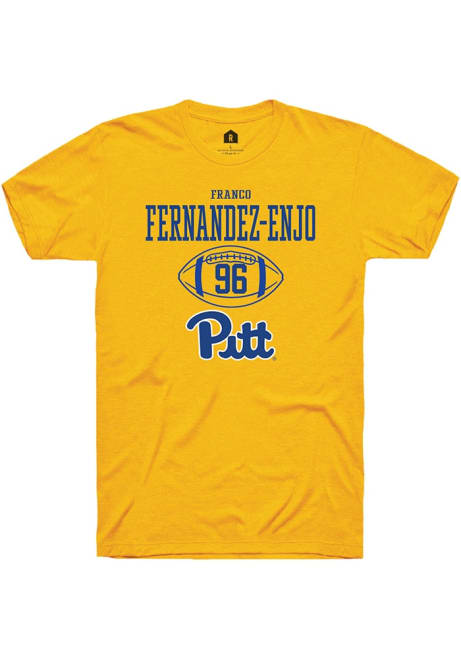 Franco Fernandez-Enjo Gold Pitt Panthers NIL Sport Icon Design Short Sleeve T Shirt