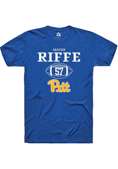 Graysen Riffe Blue Pitt Panthers NIL Sport Icon Short Sleeve T Shirt