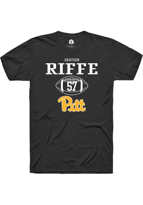 Graysen Riffe Black Pitt Panthers NIL Sport Icon Short Sleeve T Shirt